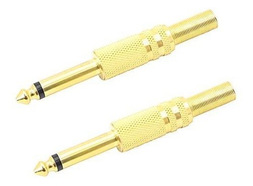 Cables Para Instrumentos Pngknyocn 1-4  Ts 6.35mm Mono Gold-