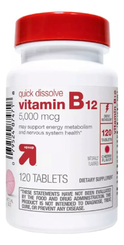 Vitamina B12 5000 Mcg Sublingual (120) Cereza Americano