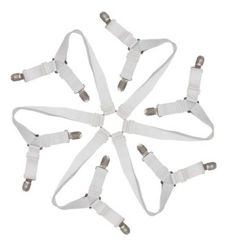 3 X 2-4pack Elastic Bed Sheet Holder Clip Fastener For 3 Pcs