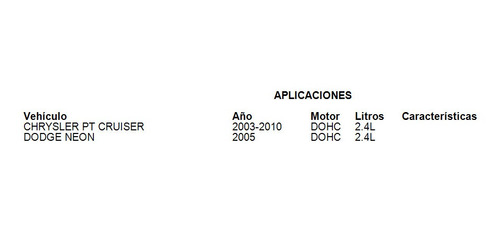 Junta Multiple Admision Chrysler Pt Cruiser 2008-2010 2.4l