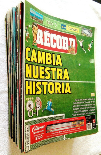 Periódicos Del Mundial De Fútbol Rusia 2018 ** Récord ** (Usado)