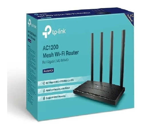 Router Tp Link Ac1350 Archer C6 4 Antenas Dual Band 5ghz