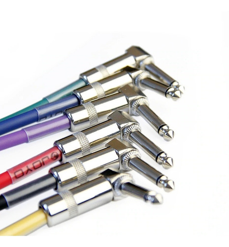 Imagen 2 de 4 de Pack 6 Patch Cables Joyo Para Pedales - 15cms