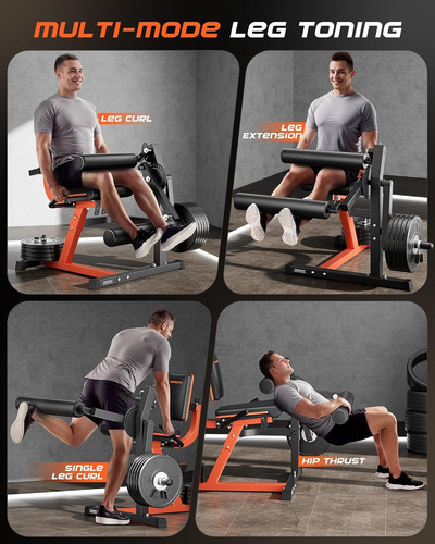 Maquina Curl Para Cuadri/femoral/glueto/extension 317kg Max