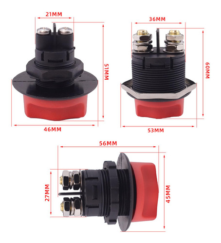 Interruptor Seletor De Isolamento, 12v-32v, Interruptor 50a