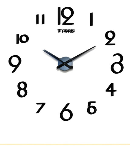 Reloj De Pared 3d Adhesivo Ajustable 120cm X 120cm