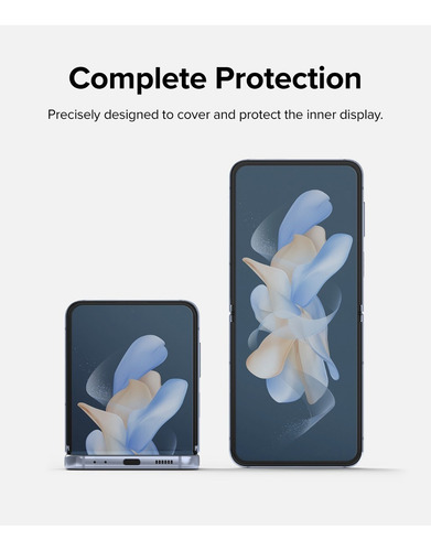 Imagen 3 de 10 de Film Para Galaxy Z Flip 4 Ringke Dual Easy Pack X2 Pantalla