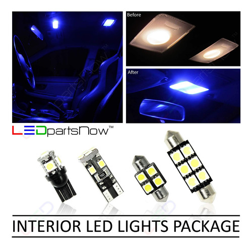 Ledpartsnow Luz Interior Primera Calidad Color Azul Kit 18