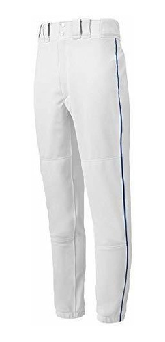 Pantalones Mizuno Premier Juvenil Hilo De Béisbol, White-roy