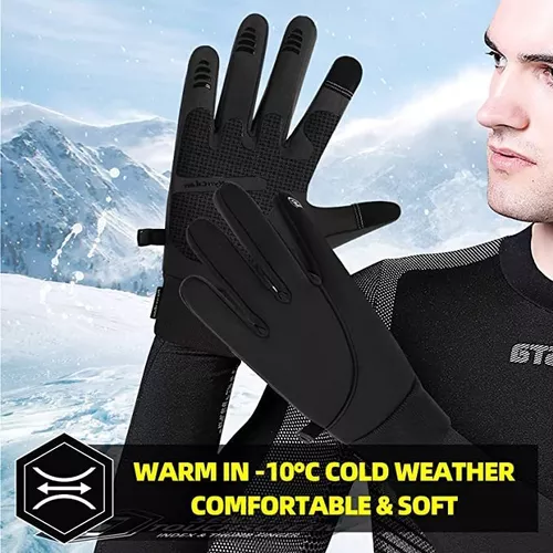 Guantes de pantalla táctil, guantes de invierno para hombres y mujeres,  guantes ligeros para hombre, Cola guantes de invierno hombres impermeables