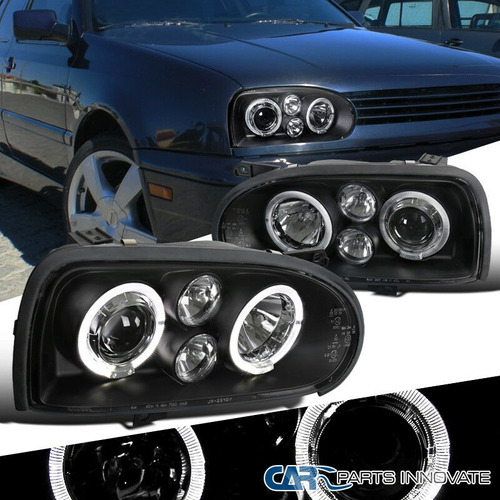 Faros Oscuros Led Para Vw Golf Mk3 93-98 Bajo Pedido