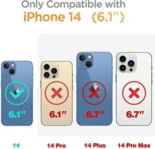 Funda Gviewin Para iPhone 14 C/ Cubre Cam Pant Dafne