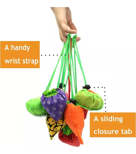 ~ Sacolas De Compras Ecológicas Reutilizáveis, 10 Unidades