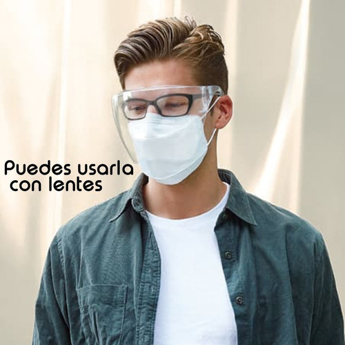 Careta Protector Facial Soporte Marco Lentes Reutilizable