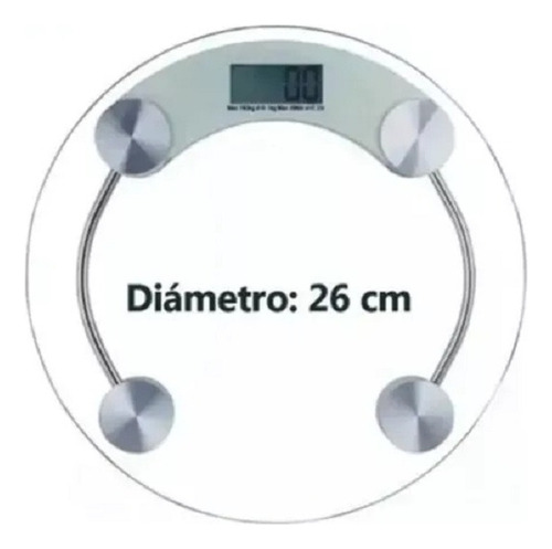 Pesa Balanza Digital De Baño Vidrio Templado Hasta 180kg.