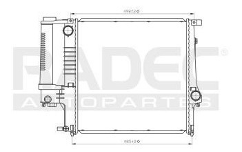 Radiador Bmw Z3 1995-1996-1997-1998 L4/l6 1.9/2.8l Estandar