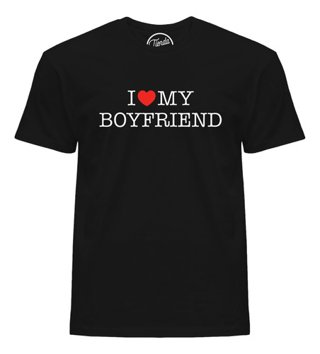 Playera I Love My Boyfriend Corazón Souvenir T-shirt