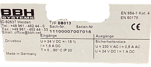 Bhh Systems Db013 (Usado)