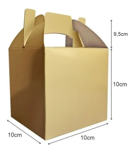 Cajita Feliz Cfz1-o Color Oro X 50u Packaging Dorado