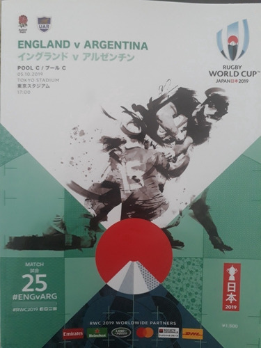 Programa Oficial Mundial Rugby Japon Los Pumas Inglaterra