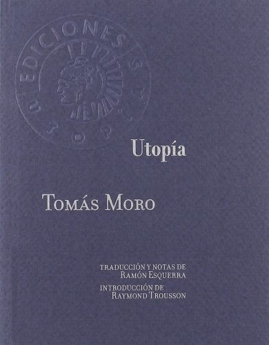 Libro Utopia De Moro Tomas