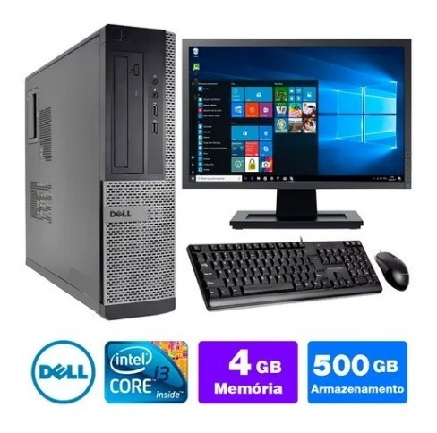 Imagem 6 de 10 de Cpu Barato Dell Optiplex Int I3 2g 4gb 500gb Mon17w Brinde