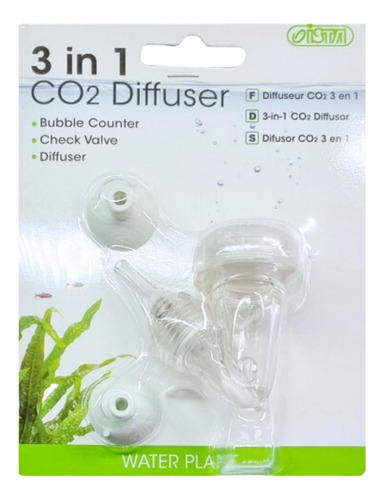 Difusor Co2 Cerámico S (3 En 1) Para Acuarios/ Fauna Salud