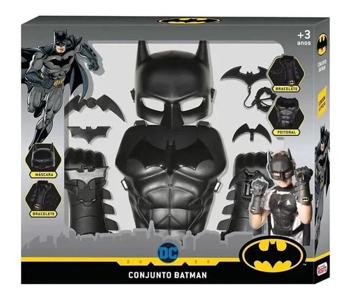 Brinquedo Conjunto Acessórios E Armadura Do Batman Rosita Dc