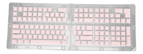 Teclado Pbt Keycaps, 129 Teclas, Color Pudín, Transparente,