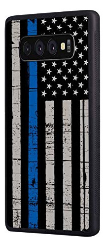 Funda Para Samsung Galaxy S10 Plus Thin Azul Line Usa Americ