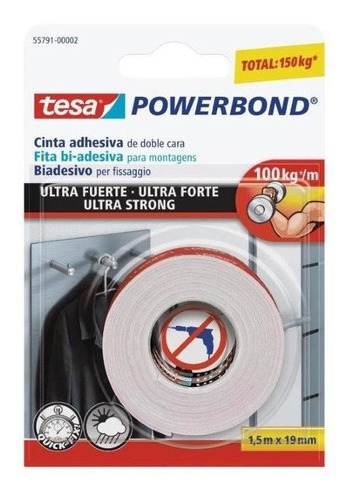 Tesa Cinta Doble Contacto Ultra Fuerte 19mm X 1.5mts