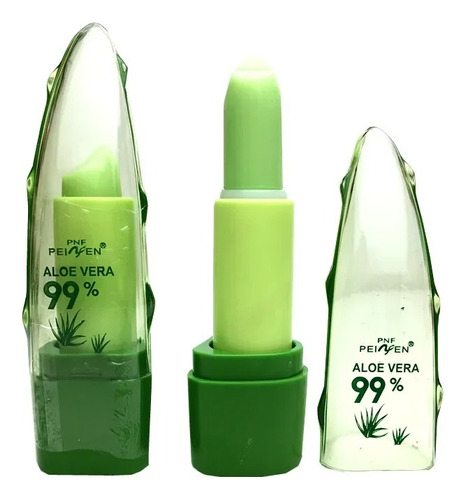 Bálsamo Labial Hidratante Aloe Vera 99% Mágico Cambia Color