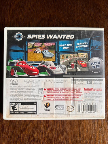 Cars 2 Nintendo 3ds (Usado)