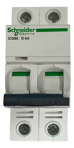 Disjuntor Bipolar/2 Polos Curva D 6a 400v - Schneider Ic60n