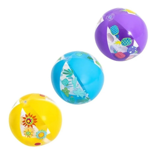 Pelota Inflable De Playa Fashion 51 Cm Agua Bestway