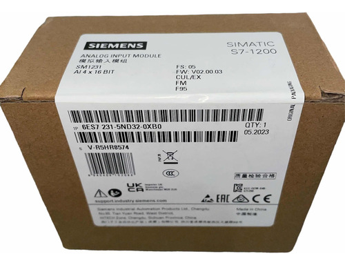 Siemens 6es7231-5nd32-0xb0 Simatic S71200 Modulo Análogico