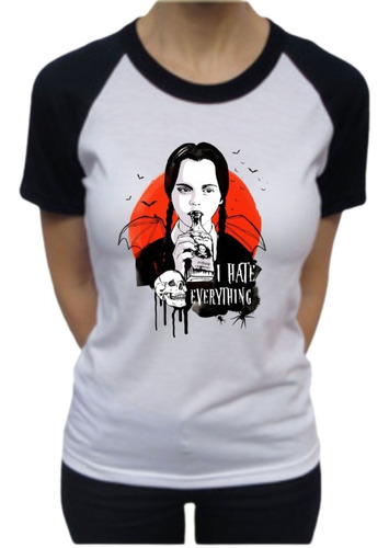 Remera Wednesday  Mujeres/niñas/los Addams Tematicas Merlina