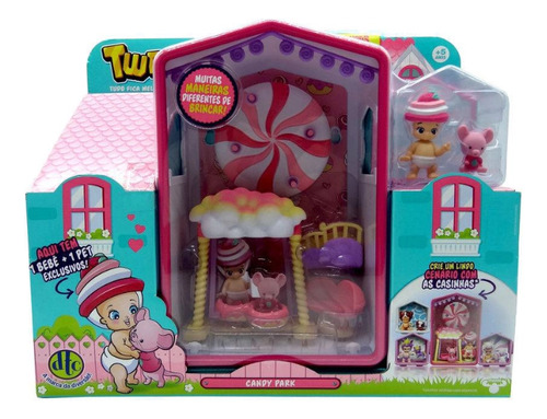 Brinquedo Infantil Twozies Casinha Com BebĂȘ + Pet Dtc