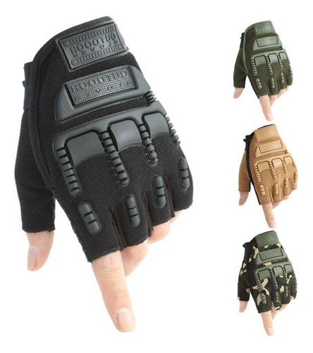 Guantes Militares De Caza Antideslizantes Táctico Medio Dedo