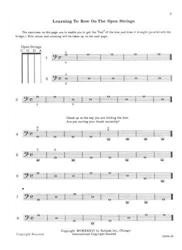 Rubank Elementary Method, Cello.