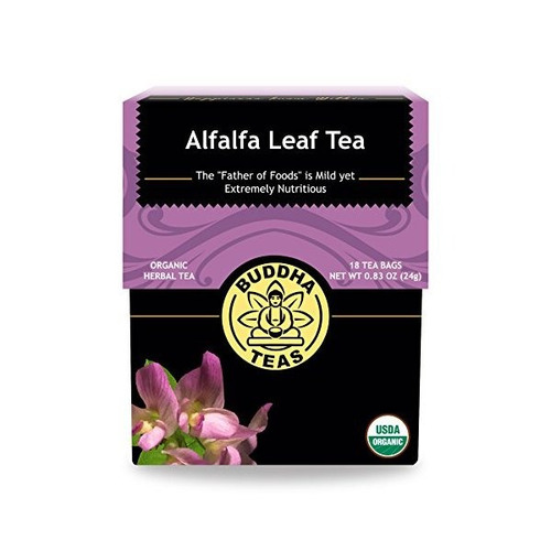 La Alfalfa Orgánica Té De Hoja - Kosher, Libre De Cafeína, L