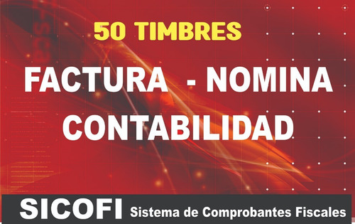 50 Timbres Para Facturación, Nomina  Contabilidad 4.0