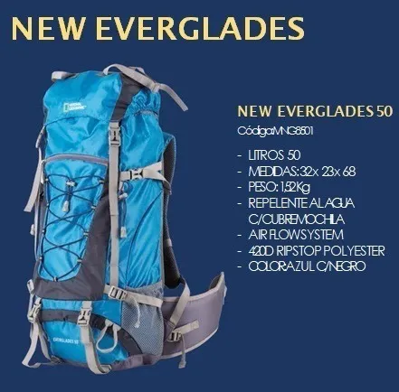Azul Mochila Everglades 50 Lts National Geographic Azul Mochila Everglades 50 Lts National Geographic