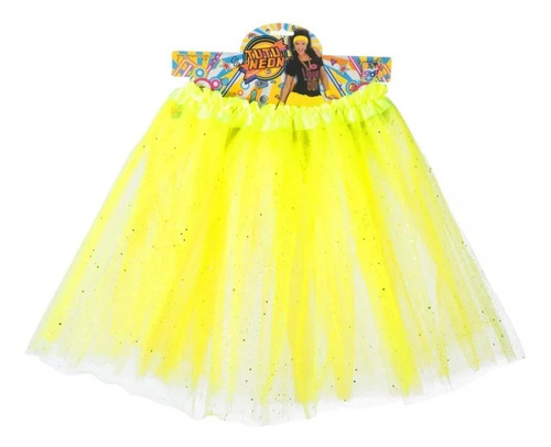 Tutu Neon Fluo Brillo Disfraz Bailarina Colores