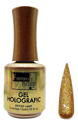 Gel Holografico Gold Fantasy Nails