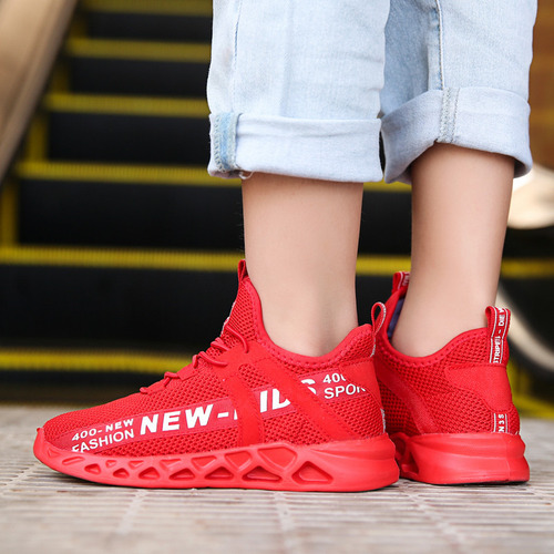 Zapatillas De Correr Para Niños Transpirables De Malla