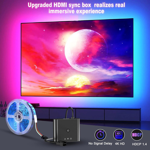 Kit De Retroiluminación De Led De Tv Smart Tv Bdffly Con Caj