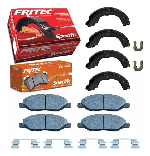 Kit Balatas Delanteras Y Traseras Nissan Tiida 2016 Fritec 