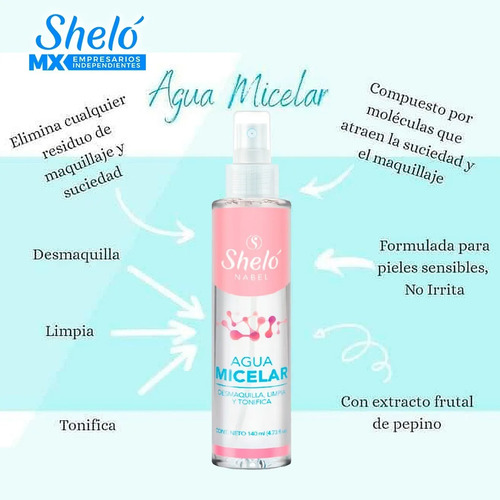 Kit Desmaquillante Profesional Sheló Nabel Limpieza Profunda