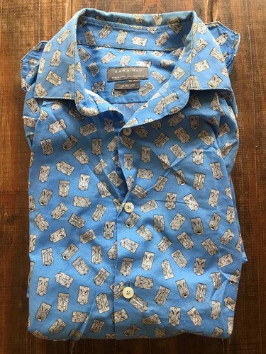 Camisa Zara Española Slim Fit  Igual A Nueva